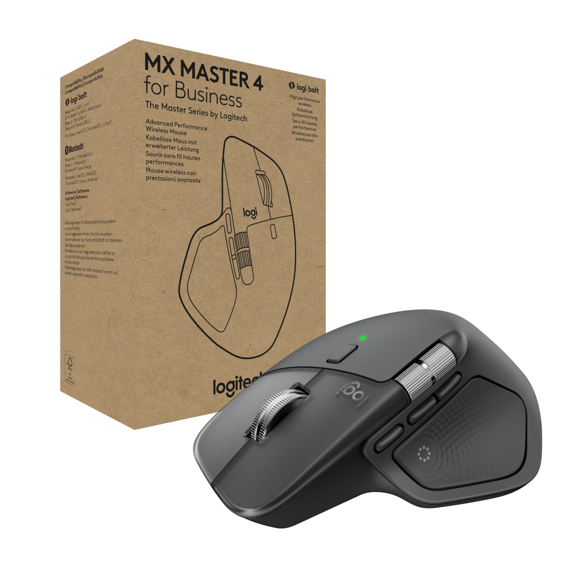 Logitech MX Series MX Master 4 for Business - GRAPHITE - 2.4GHZ/BT 1 Logitech MX Series MX Master 4 for Business - GRAPHITE - 2.4GHZ/BT